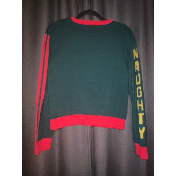 Ugly Christmas Sweater Xmas Size XL Grinch Crop - Picture 3 of 3